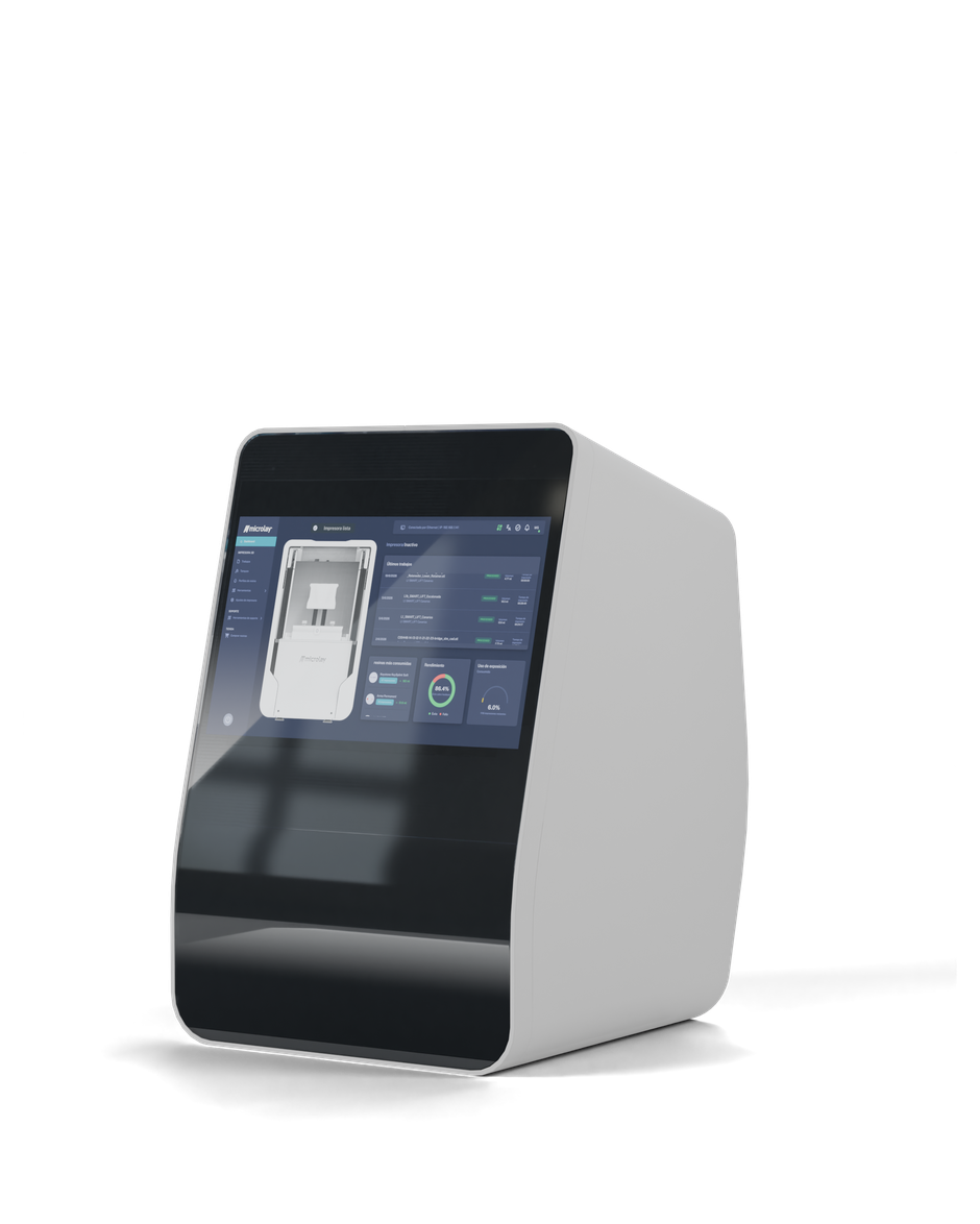 Microlay Ivy con el dashboard de Klockner Automate en pantalla