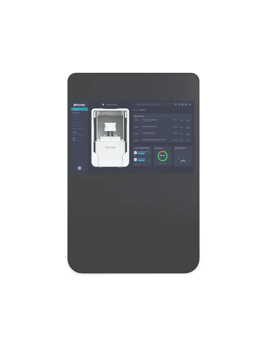 Microlay Ivy completa, vista frontal ortográfica
